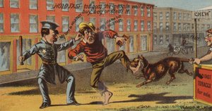 Hırsızı tutuklayan polis by American School