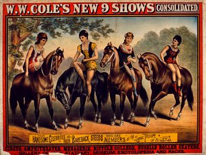 Poster reklam W.W. Coles New 9 Konsolide Gösterir