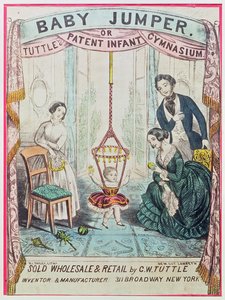W.J. Dailey tarafından yayınlanan Baby Jumper veya Tuttes Patent Bebek Spor Salonunun reklamını yapan poster