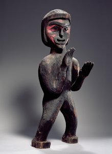 Potlaç figürü (boyalı ahşap)