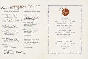 Winston Churchill ve Franklin D. Roosvelt tarafından imzalanmış, ABD Amiral Gemisi Augusta, Ship