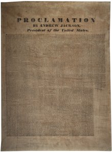 Andrew Jackson (1767-1845), Amerika Birleşik Devletleri Başkanı, 10 Aralık 1832 Bildirisi