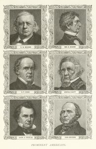 Tanınmış Amerikalılar, HW Beecher, William H Seward, SP Chase, Winfield Scott, Stephen A Douglas, John Ericsson by American School