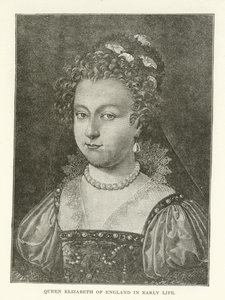 Erken yaşamda İngiltere Kraliçesi Elizabeth by American School