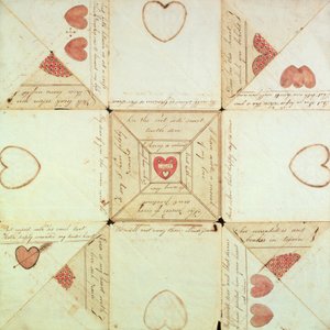 Önemli olan Valentine, c.1760 by American School