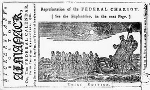 Federal Arabanın Temsili, Bickerstaffs Boston Almanack