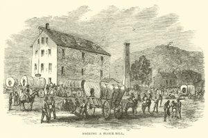 Bir un değirmeninin yağmalanması, Temmuz 1864 by American School