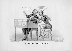 Currier & Ives, New York, 1870 dolaylarında yayınlayan, ucuza satıyor! by American School