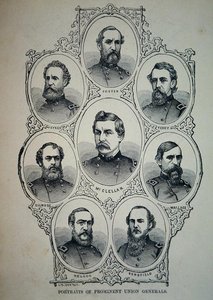 Birlik Ordusunun Tanınmış Generallerinin Yedi Portresi (lito) by American School