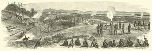 Mayıs 1864, Resaca yakınlarındaki demiryolunun bombalanması by American School