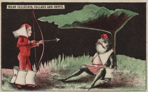 William Tell gibi bir Kurbağa Kafasından Elma Vurmak by American School
