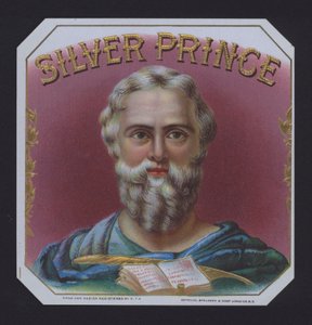 Silver Prince, puro etiketi (chromolitho) by American School