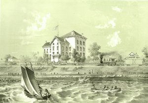 Askerler Evi, Chicago Illustrated'dan, James W. Sheahan'ın edebi açıklamalarıyla, Jevne & Almini tarafından yayınlandı, Chicago, 1866-67 by American School