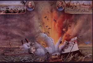 1898 İspanyol-Amerikan Savaşı, USS Maine Havana limanında havaya uçtu by American School