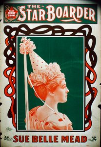 Oyuncu Sue Belle Mead ile Star Boarder Tiyatro Posteri, c.1900