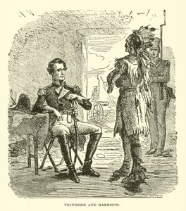 Tecumseh ve Harrison by American School