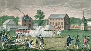 Lexington Savaşı, 19 Nisan 1775, John Warner Barber tarafından 