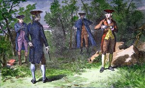 Burr-Hamilton Düellosu by American School