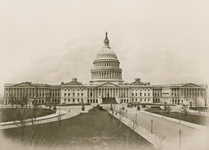 Capitol, Washington (fotogravür) by American School