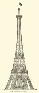 Kolomb Kulesi (gravür) by American School