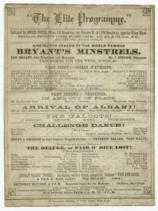 Morris Coster tarafından yayınlanan Bryants Opera House için Elit Programı by American School