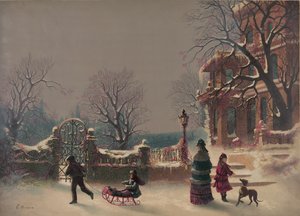 İlk Kar, 1877 (baskı) by American School