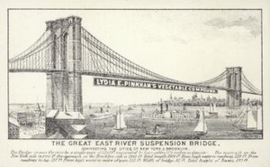 Great East River Asma Köprüsü, New York by American School