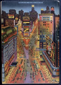 The Great White Way Times Meydanı, New York City, New York Illustrated