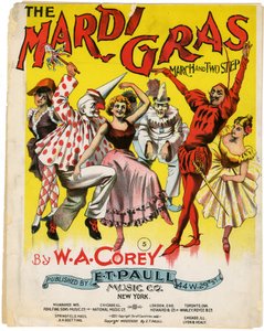 Mardi Gras Mart ve İki Adım [nota kapağı], 1897 by American School
