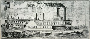 Mississippi yan tekerlekli 'Chas. carroll' by American School
