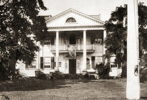Morris-Jumel Konağı, New York, 1915 (sepya tonlu gravür) by American School
