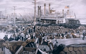 New Orleans Levee by American School