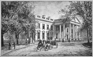 Beyaz Saray, 1886 dolayları (gravür) by American School