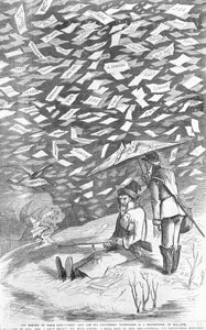 Hoşnutsuzluklarının Kışı, Jeff ve Teğmeni Bir Kar Fırtınasında Geçerler, 1894 dolayları by American School