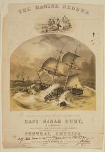 Eylül 1857'de Carolinas açıklarında bir kasırgaya yakalandıktan sonra vapur SS Central America'daki cankurtaran botlarındaki yolcuları kurtaran Brig Marine. 550'den fazla kişi boğuldu ve 30.000 pound (14.000 kg) Kaliforniya altını kaybedildi. by American School