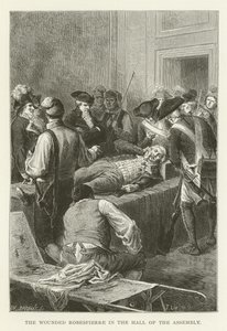 Yaralı Robespierre Meclis Salonunda by American School