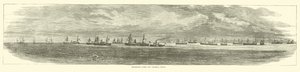 Federal Point, 1864 Aralık açıklarında nakliye filosu by American School