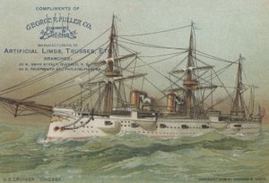 ABD Donanması kruvazörü USS Chicago, 1898 by American School