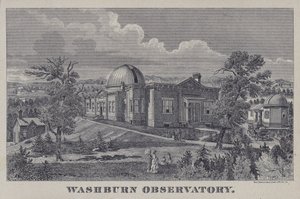 Washburn Gözlemevi, Madison, Wisconsin, ABD (lito) by American School