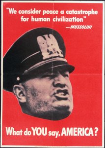 "Ne diyorsun AMERİKA?", Mussolini