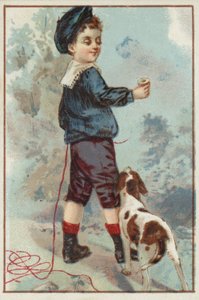 Köpek ile genç çocuk by American School