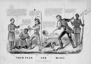 Senin planın ve benimki, Currier ve Ives tarafından yayınlandı, New York, c.1864 by American School