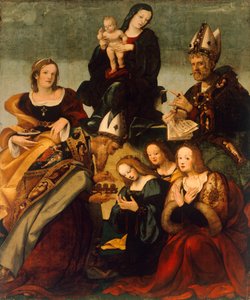 Çocuk ve Aziz Büyük Gregory ile Madonna (resim)