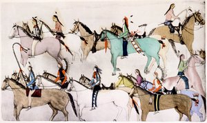 Savaşın Sonu, c1900 by Amos Bad Heart Buffalo