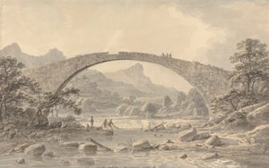 Dolgelly yakınlarındaki Pont Newydd by Amos Green