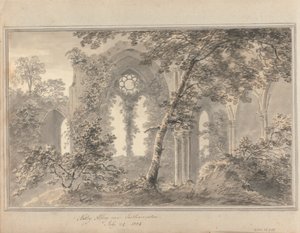 İngiltere, İskoçya ve Galler'deki Görüntüler: Southampton yakınlarındaki Netley Manastırı, 24 Temmuz 1804 by Amos Green