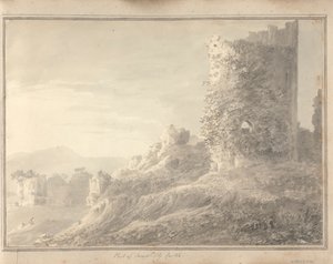 İngiltere, İskoçya ve Galler'deki Görüntüler: Caerphilly Kalesi'nin Bir Kısmı by Amos Green