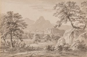 Yorkshire Capriccio (kalem, fırça ve kağıt üzerinde yıkayın) by Amos Green