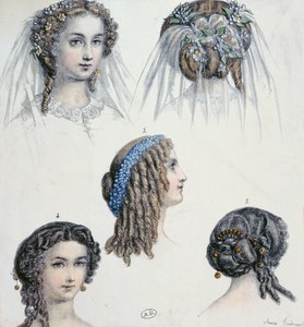 Bir Gelinin Saç Modeli ve Diğerleri, c.1853 by Anais Toudouze