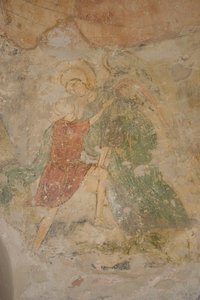 Yakup ve Melek, 12. yüzyıl by Ancient Russian frescos